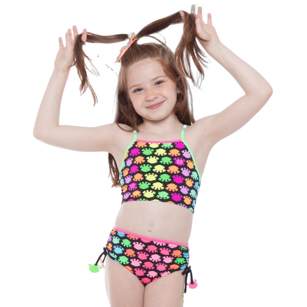 Biquíni Cropped Laila Siri Kids Moda Praia Infantil