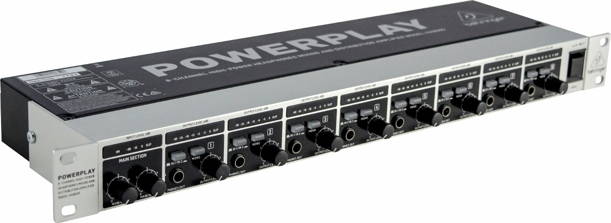 Amplificador de Fones Behringer HA8000 Powerplay Bivolt
