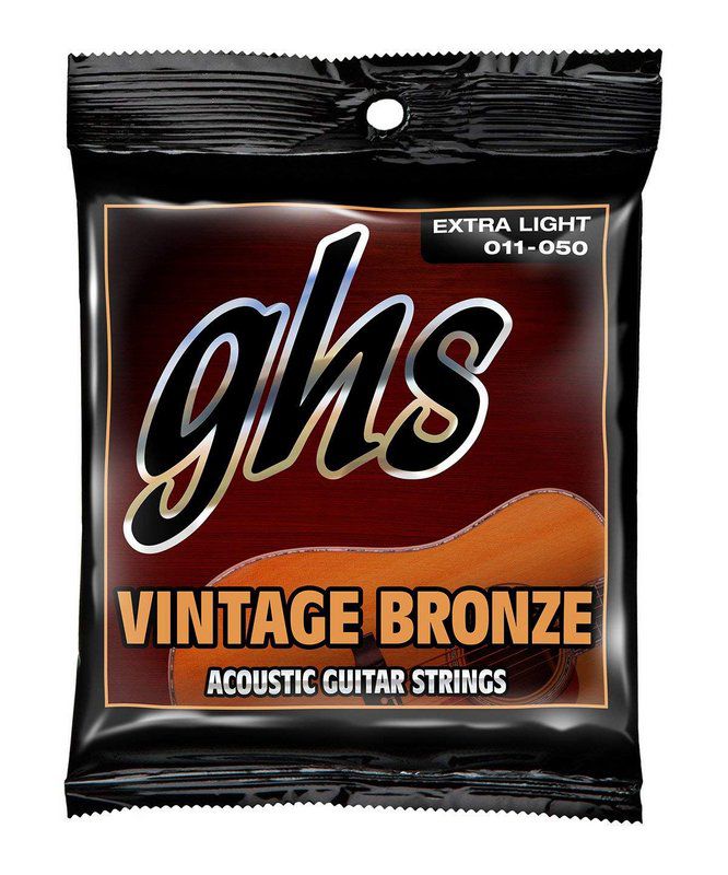 Encordoamento GHS VN-XL Vintage Bronze .011 /.050 para Violão