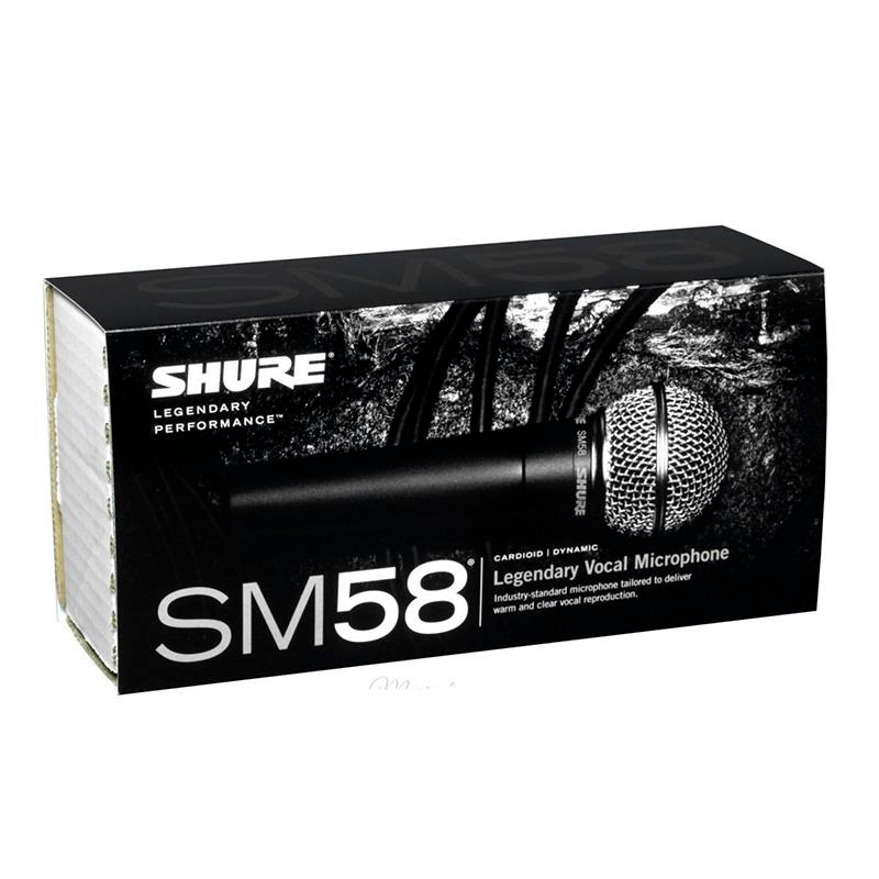 Microfone Shure SM58 LC Dinâmico Cardioide Profissional