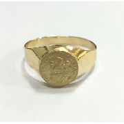 Anel Sao Bento Pequeno Ouro 18k Teor 750 Amarelo Fdasb1 - k31