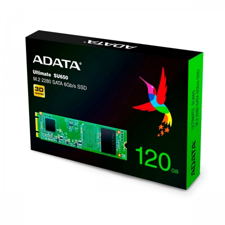 HD SSD M.2 120GB Adata Ultimate SU650 2280 SATA 3D Nand ASU650NS38-120GT-C