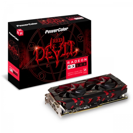 Placa de Video PowerColor RX 580 Red Devil, 8GB GDDR5, 256Bits, - AXRX 580 8GBD5-3DH/OC