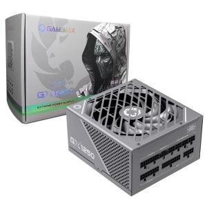 Fonte Gamer Gamemax GX1250 PRO, 1250W, 80 Plus Platinum, PFC Ativo, Full Modular, PCI-E 5.0 - Metal