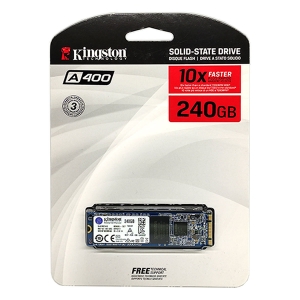 HD SSD 240GB Kingston A400 M.2 2280, Leitura 500 MB/s, Gravação 350 MB/s - SA400M8/240G