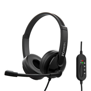 Headset Corporativo Ktrok KT-3033, USB, Microfone com Cancelador de Ruídos