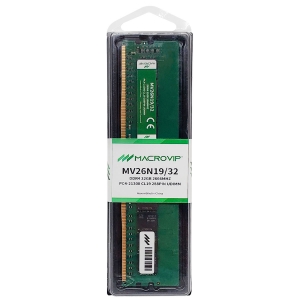 Memória 32GB Macrovip, DDR4, 2666MHz, CL19 - MV26N19/32