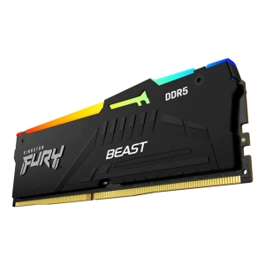 Memória Gamer Kingston Fury Beast RGB, 8GB, DDR5, 4800MHz, CL38 - KF548C38BBA-8