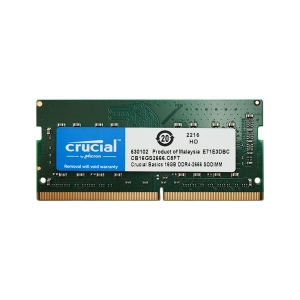 Memória para Notebook 16GB Crucial, DDR4, 2666MHz, CL19 - CB16GS2666