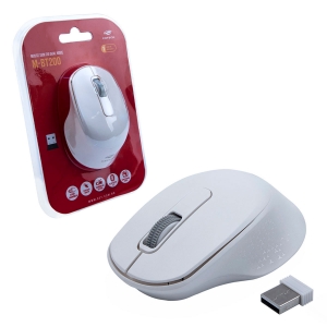 Mouse C3Plus M-BT200WH, WiFi 2.4GHz, Bluetooth, Receptor Nano USB, 1600DPI, Branco