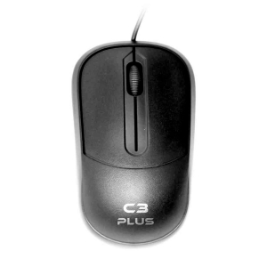 Mouse C3Tech C3Plus MS-35BK, USB, 1000 DPI, Preto