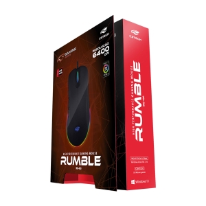 Mouse Gamer C3Tech Rumble MG-400BK, USB, RGB, 6400DPI, Preto