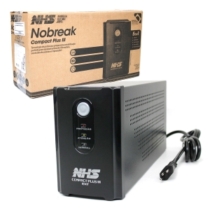 Nobreak 1500VA NHS Compact Plus III EXT, Bivolt Aut., 8 Tomadas, Bateria 2x7Ah/12V - 90.D0.015600