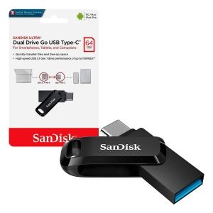 PenDrive SanDisk Ultra Dual Drive Go, 64GB, Conectores USB Type-C e USB 3.1 - SDDDC3-064G-G46