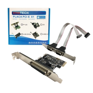Placa Controladora PCI-E GV Brasil PCI.18301, 2 Seriais + 1 Paralela