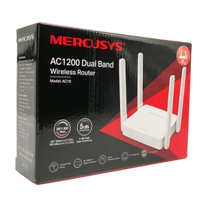 Roteador Mercusys AC10(EU), Dual Band (2.4/5GHz), AC1200, MU-MIMO, 4 Antenas