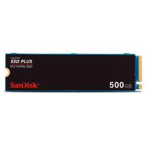 SSD 500GB SanDisk Plus, M.2 2280 PCIe 3.0 NVMe, Leitura 2400MB/s, Grav. 1500MB/s - SDSSDA3N-500G-G26