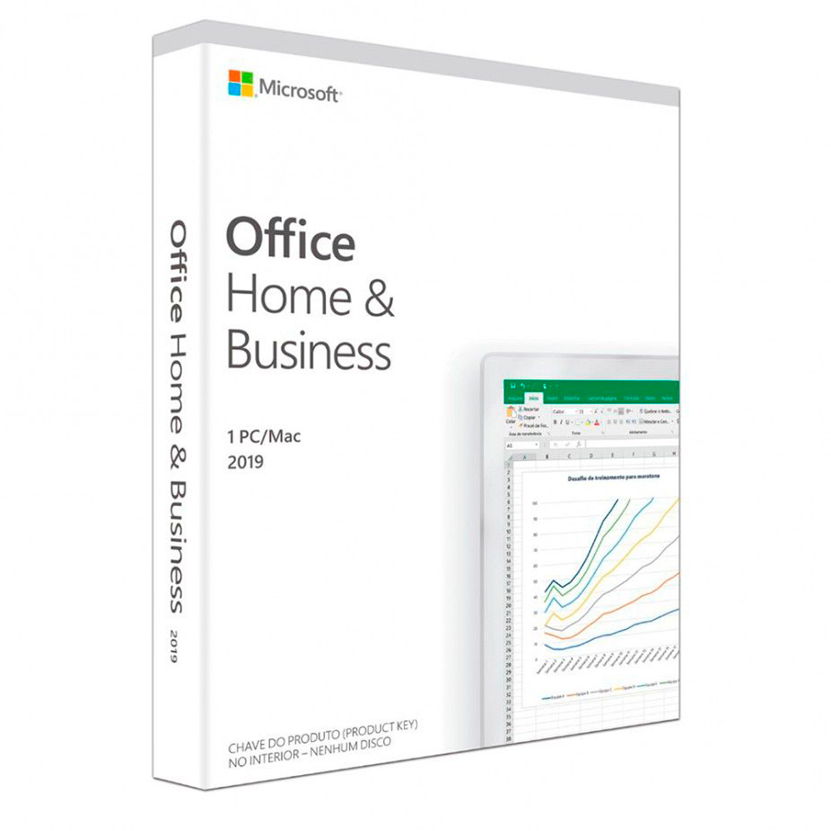 Licença Office 2019 Home & Business FPP 32/64 Bits T5D-03241 - Windows ou MacOS