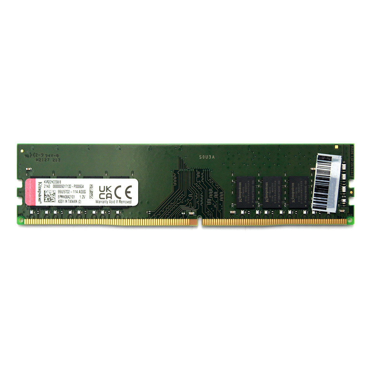 Memória Kingston, 8GB, DDR4, 3200MHz, CL22 - KVR32N22S8/8