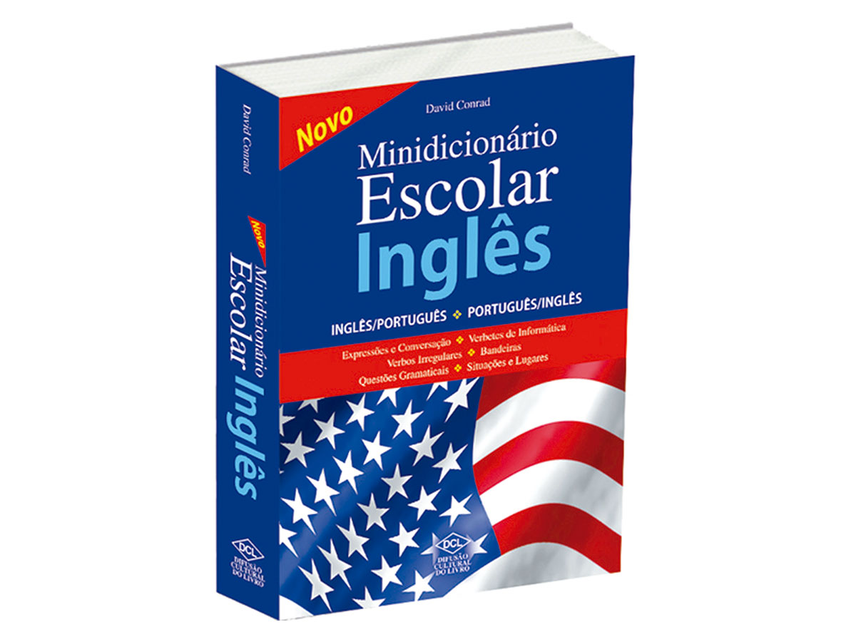 Minidicionário Escolar Inglês com Reforma Ortográfica, 448 pág. - DCL