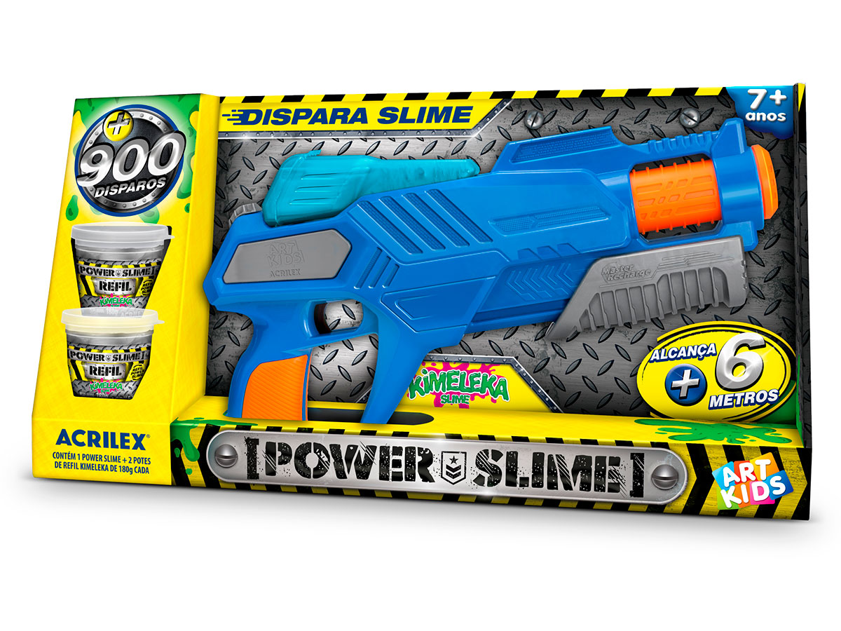 Pistola Power Slime Azul, Acrilex - 400630559