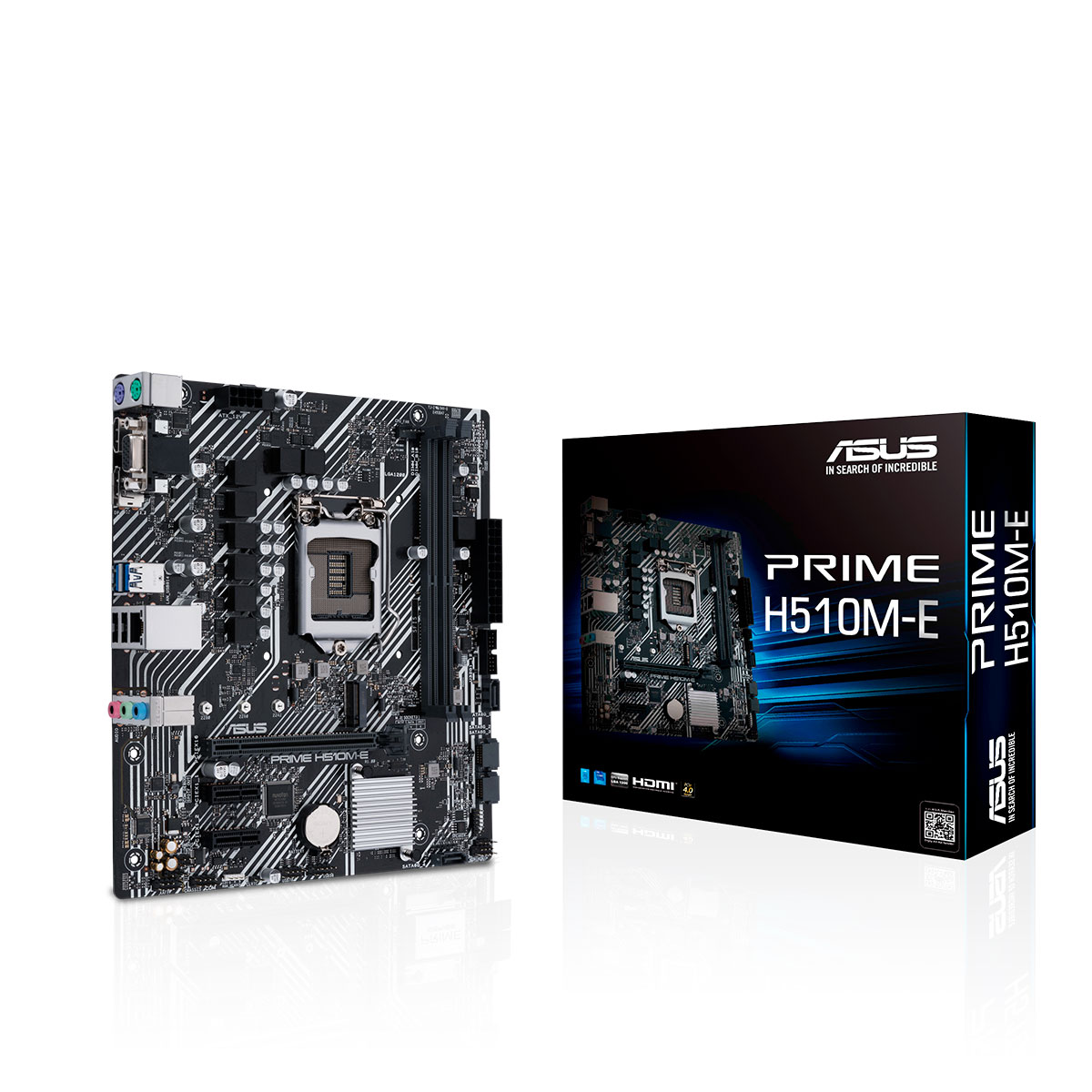 Placa Mãe Asus Prime H510M-E, Intel 10ª/11ª Geração, LGA1200, DDR4, mATX
