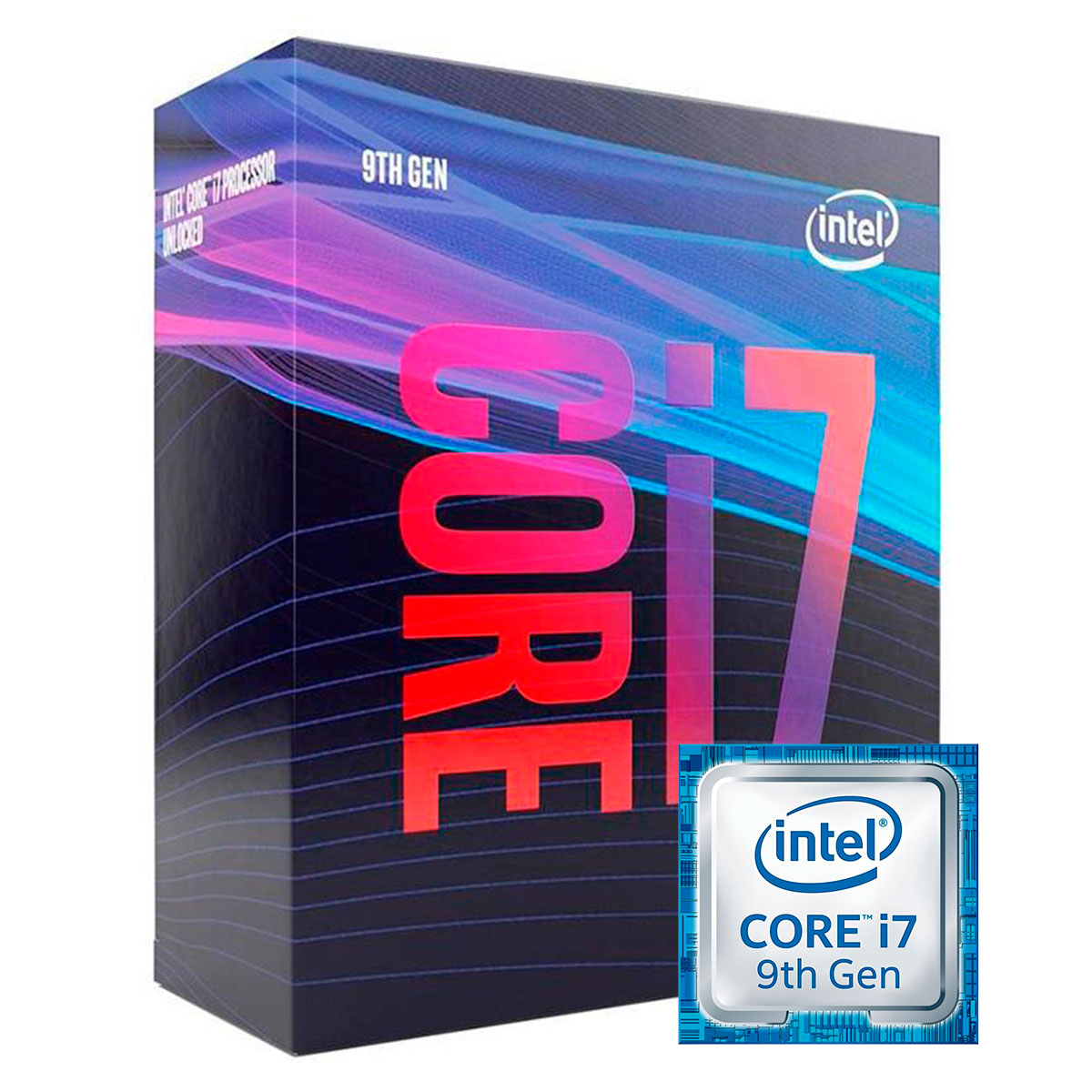 Processador Intel Core I7-9700 3.00GHz (4.70GHz Turbo) Octa Core LGA1151 12MB Cache - BX80684I79700