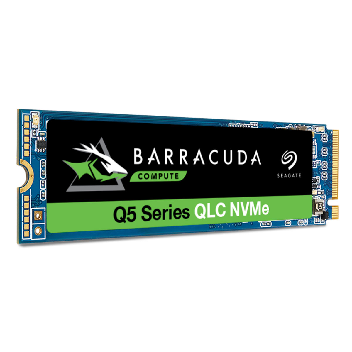 SSD 500GB Seagate BarraCuda Q5, M.2 2280 PCIe 3x4 NVMe, Leitura/Grav. 2300/900MB/s - ZP500CV30001