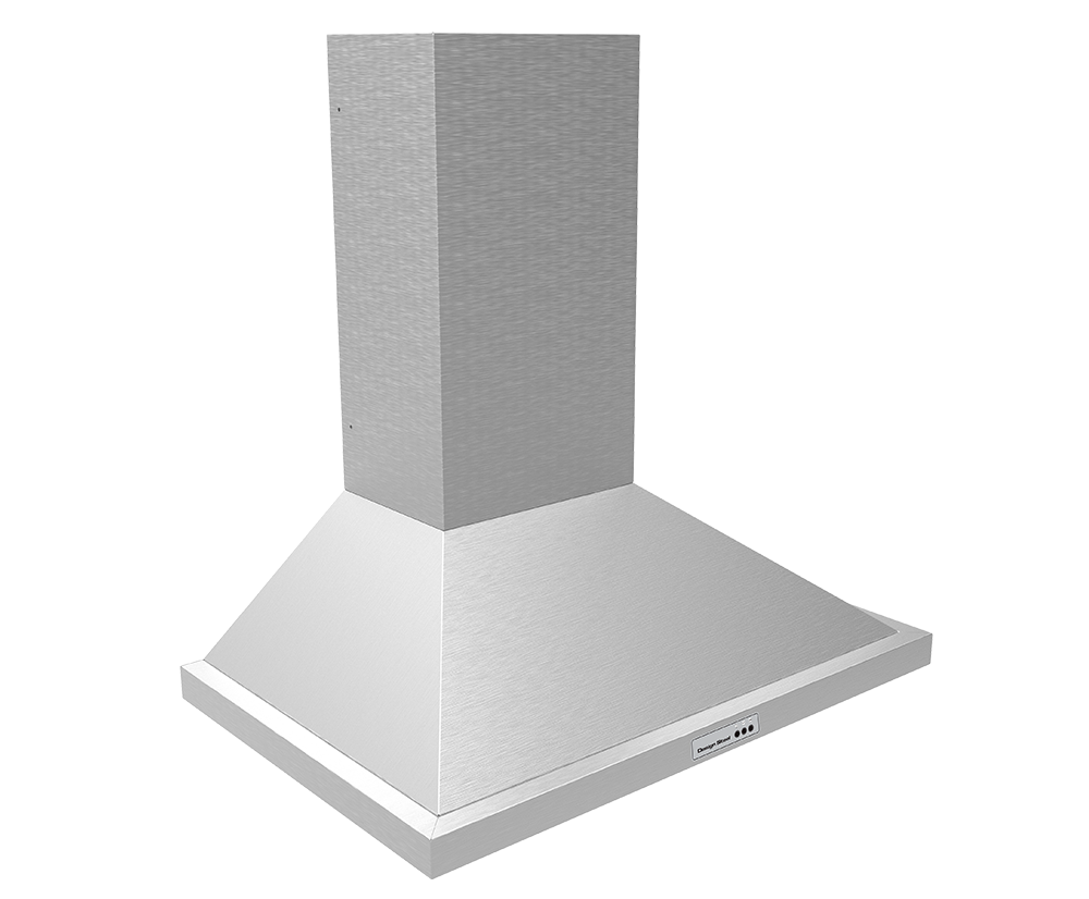  Coifa Parede inox modelo piramidal 60 a 100cm - Design Steel