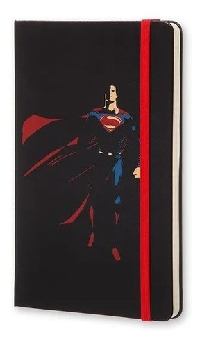 Caderno Moleskine Edição Limitada, Batman Vs Superman , Versão Superman, Capa Dura, Pautado, Grande