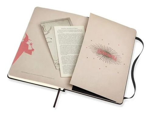 Caderno Moleskine, Edição Limitada Harry Potter, Leviosa, Pautado, Grande (13 x 21 cm)