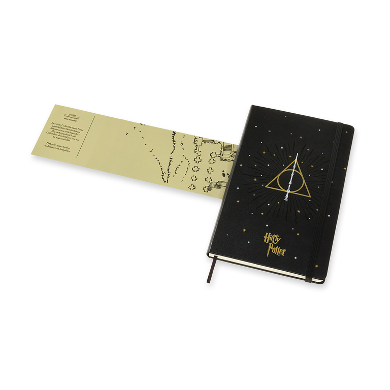 Caderno Moleskine Edição Limitada Harry Potter, Livro 7, Capa Dura, Pautado, Grande