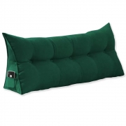 Almofada Para Cabeceira Apoio 90cm Suede Verde - DS Estofados