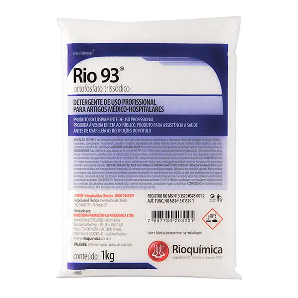 Desincrustante Ortofosfato Trissódico 93 Rio 1KG Rioquímica