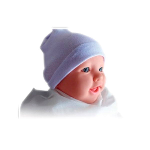 Touca Baby Recém Nascido Branco Unidade Dejamaro