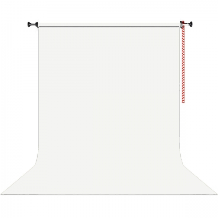 Kit Fundo Infinito Papel Branco Super White 2,70 x 10m Suporte Fixo Expan
