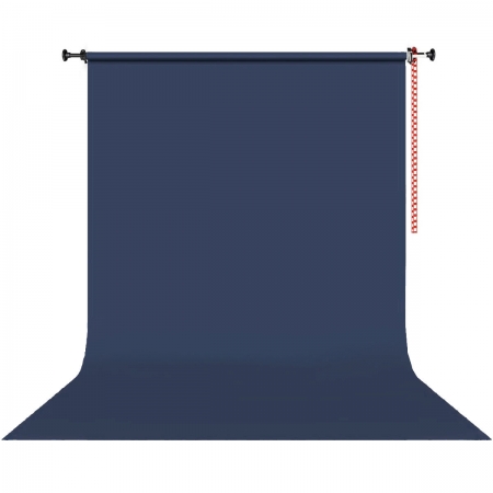 Kit Fundo Infinito Papel Deep Blue Azul 2,70 x 11m Suporte Fixo Expan