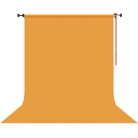 Kit Fundo Infinito Papel Yellow Orange Laranja 2,70 x 11m Suporte Fixo Expan