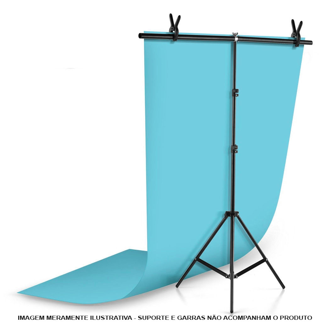 Fundo Infinito Fotografico Backdrop de PVC - Azul - 100x200 cm - Diafilme Materiais Fotográficos
