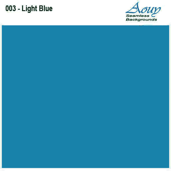 Fundo Infinito Fotográfico de Papel Rolo Light Blue Azul 2,70 x 11m  - Diafilme Materiais Fotográficos