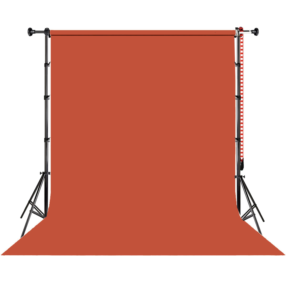 Kit Fundo Infinito Papel Begonian Red Vermelho 2,70 x 11m Suporte Expan - Diafilme Materiais Fotográficos