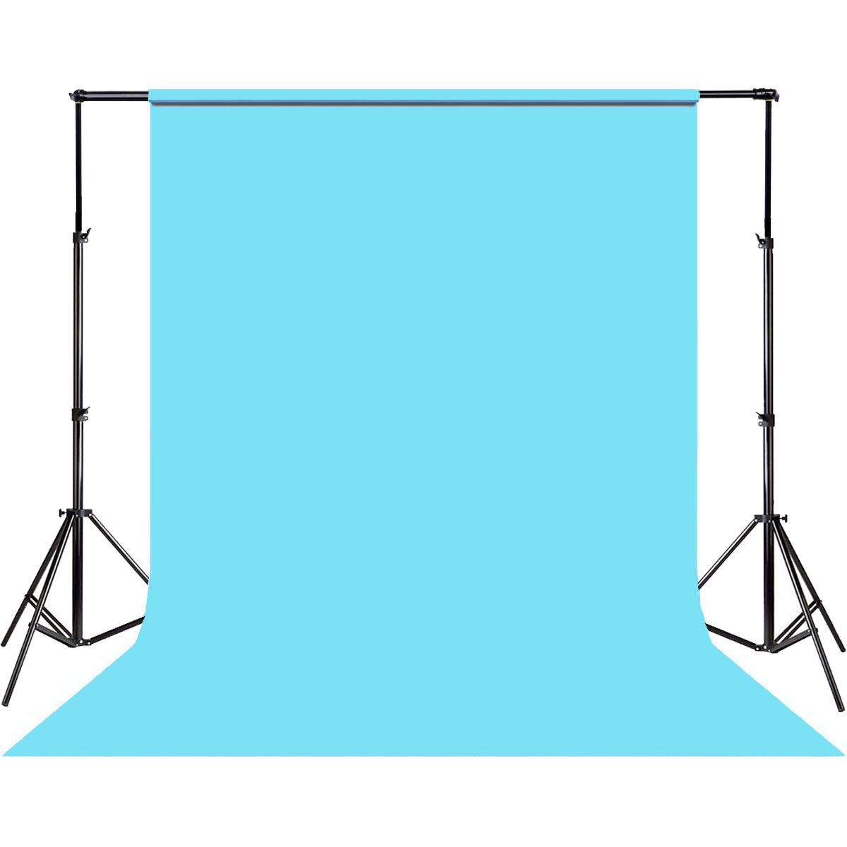 Kit Fundo Infinito Papel Lite Blue Azul 2,70 x 11m  Suporte Tripé - Diafilme Materiais Fotográficos