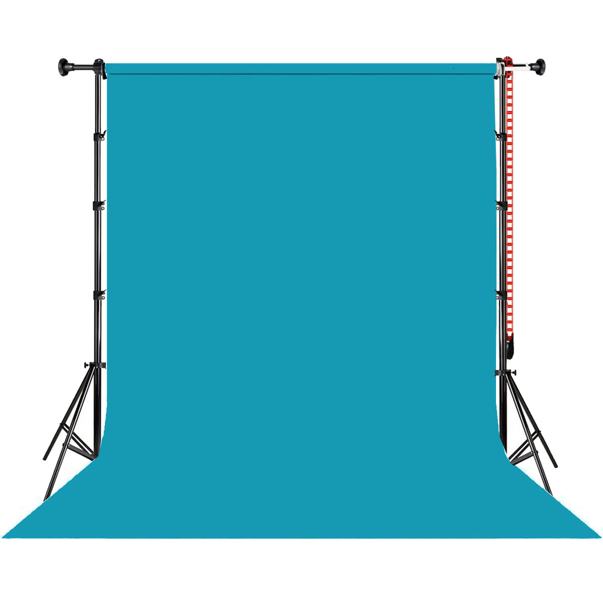 Kit Fundo Infinito Papel Nassau Blue Azul 2,70 x 11m Suporte Expan - Diafilme Materiais Fotográficos