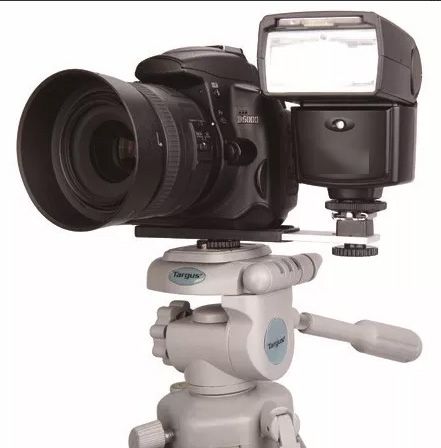 Manopla Flash Bracket com Sapata para Câmera DSLR - CCB001 - Diafilme Materiais Fotográficos