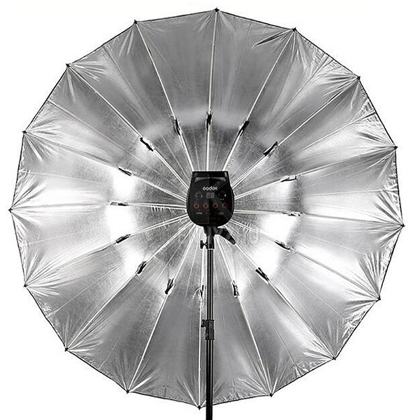 Sombrinha para Estúdio Fotográfico Rebatedora Prata - 145cm  - Diafilme Materiais Fotográficos