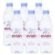 Água Mineral Evian Sem Gás 500ml 06 Unidades