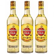 Rum Havana Club Anejo 3 Anos 750ml 03 Unidades