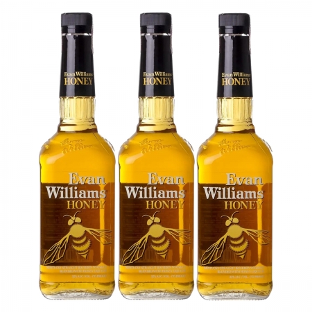 Whisky Evan Williams Honey Mel 750ml 03 Unidades