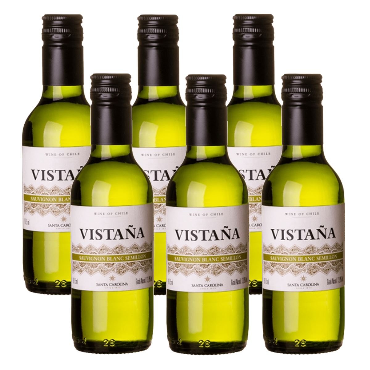 Mini Vinho Vistaña Santa Carolina Sauvignon Blanc 187ml 06 Unid.