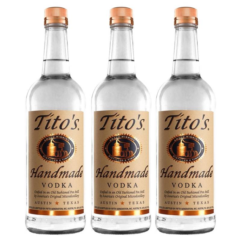 Vodka Titos Handmade 750ml 03 Unidades